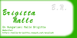 brigitta malle business card